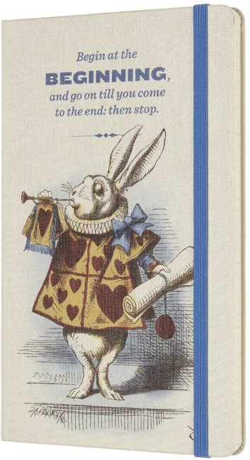 Еженедельник Moleskine ALICE IN WONDERLAND WKNT LE, белый
