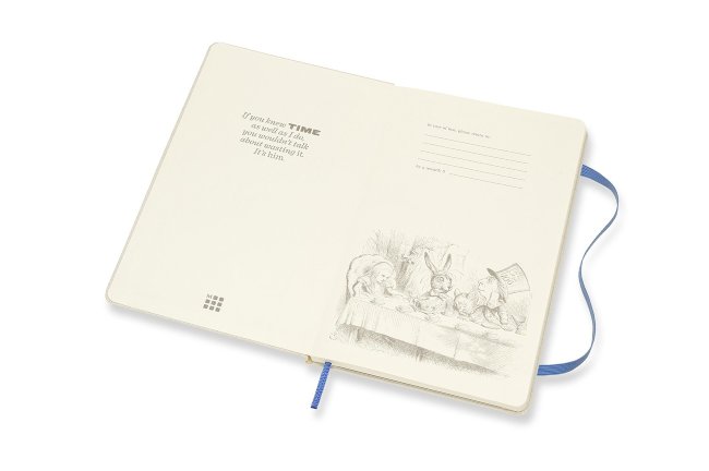 Еженедельник Moleskine ALICE IN WONDERLAND WKNT LE, белый