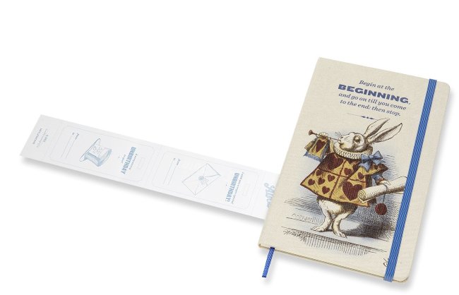 Еженедельник Moleskine ALICE IN WONDERLAND WKNT LE, белый