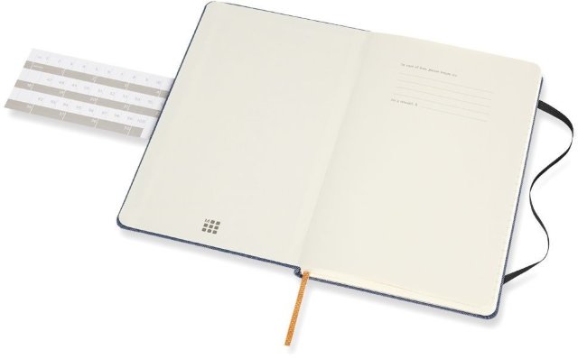 Блокнот Moleskine Limited Edition Denim Large, antwerp blue, линейка