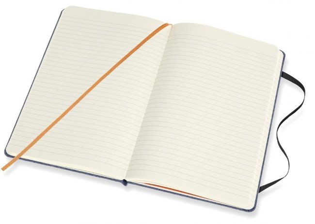 Блокнот Moleskine Limited Edition Denim Large, antwerp blue, линейка