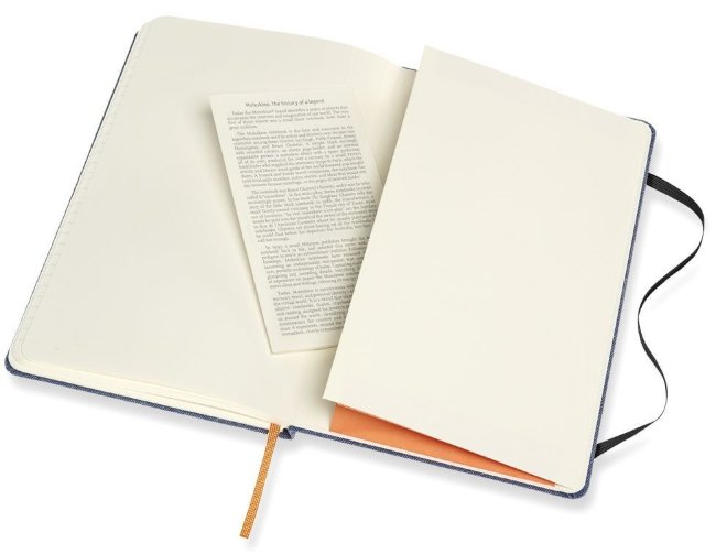 Блокнот Moleskine Limited Edition Denim Large, antwerp blue, линейка