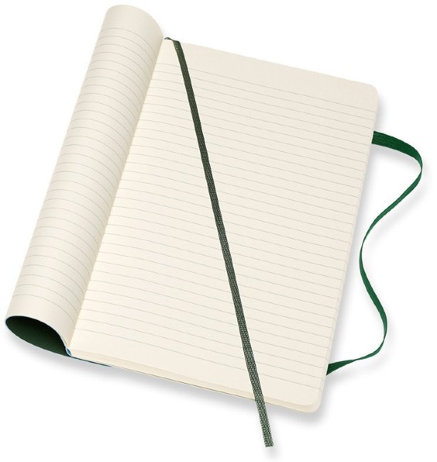 Блокнот Moleskine CLASSIC SOFT Large, линейка, зеленый