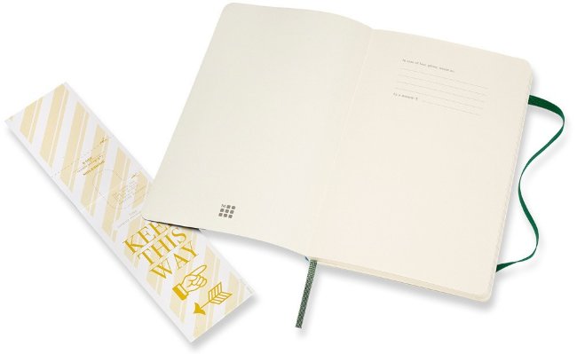 Блокнот Moleskine CLASSIC SOFT Large, линейка, зеленый