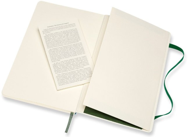 Блокнот Moleskine CLASSIC SOFT Large, линейка, зеленый