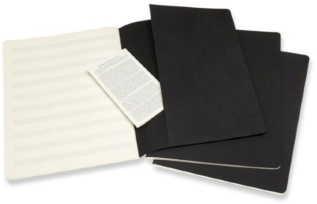 Блокнот для нот Moleskine ART CAHIER MUSIC XLarge 190х250мм 80стр Блокнот для нот Moleskine ART CAHIER MUSIC XLarge 190х250мм 80стр