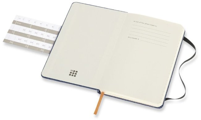 Блокнот Moleskine Limited Edition Denim Pocket, antwerp blue, линейка