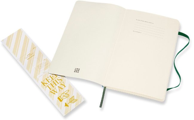 Блокнот Moleskine CLASSIC SOFT Large, нелинованный, зеленый