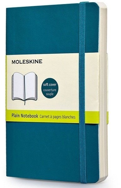 Блокнот Moleskine CLASSIC SOFT, нелинованный, бирюзовый Блокнот Moleskine CLASSIC SOFT, нелинованный, бирюзовый