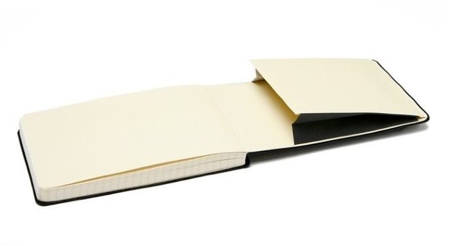 Блокнот Moleskine REPORTER SOFT, нелинованный, черный