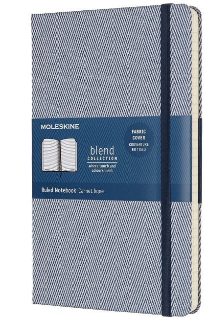 Блокнот Moleskine BLEND LARGE Limited Edition, линейка, голубой