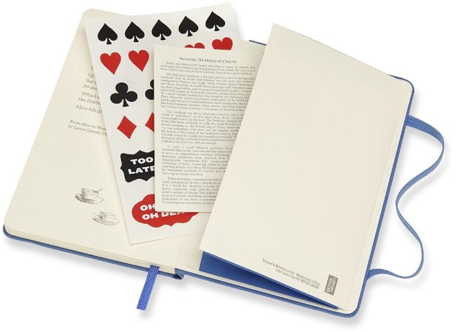 Еженедельник Moleskine ALICE IN WONDERLAND WKNT POCKET LE, синий