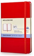 Блокнот для рисования Moleskine ART SKETCHBOOK Large 130х210мм 104стр. твердая обложка, красный