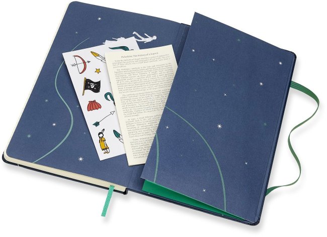 Блокнот Moleskine PETER PAN LARGE Limited Edition, линейка, Pirates