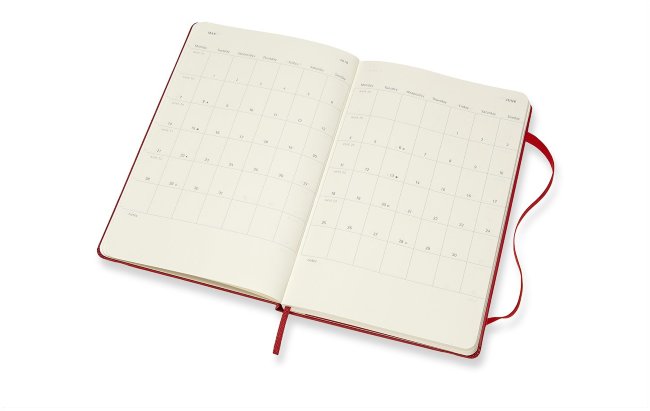 Еженедельник Moleskine CLASSIC WKLY LARGE, красный
