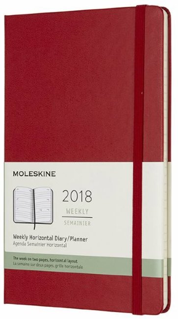 Еженедельник Moleskine CLASSIC WKLY LARGE, красный