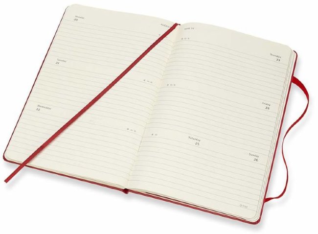 Еженедельник Moleskine CLASSIC WKLY LARGE, красный