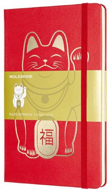 Блокнот Moleskine MANEKI NEKO Large, линейка, красный Блокнот Moleskine MANEKI NEKO Large, линейка, красный