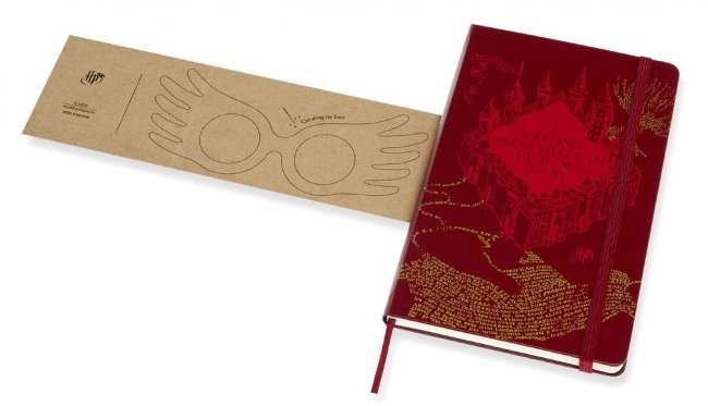 Блокнот Moleskine Limited Edition Harry Potter Large, map red, линейка