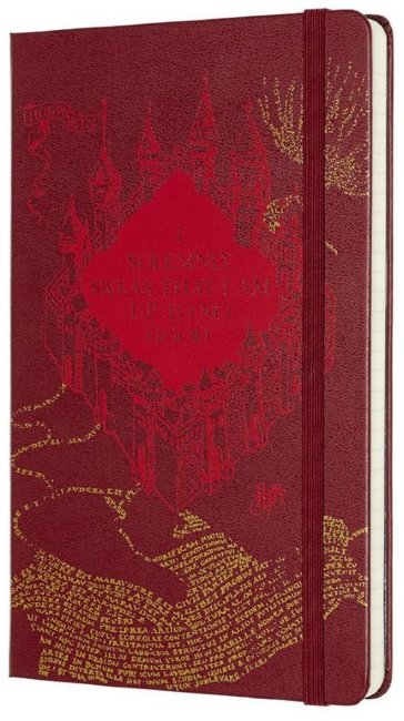 Блокнот Moleskine Limited Edition Harry Potter Large, map red, линейка