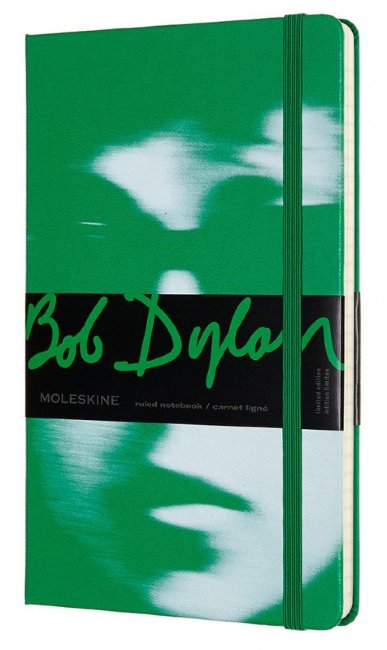 Блокнот Moleskine Limited Edition Bob Dylon Large, линейка, зеленый