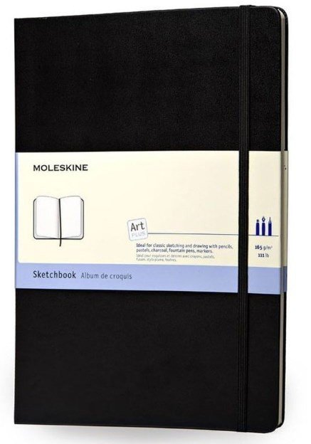 Блокнот для рисования Moleskine ART SKETCHBOOK Large 130х210мм 104стр. твердая обложка, черный Блокнот для рисования Moleskine ART SKETCHBOOK Large 130х210мм 104стр. твердая обложка, черный