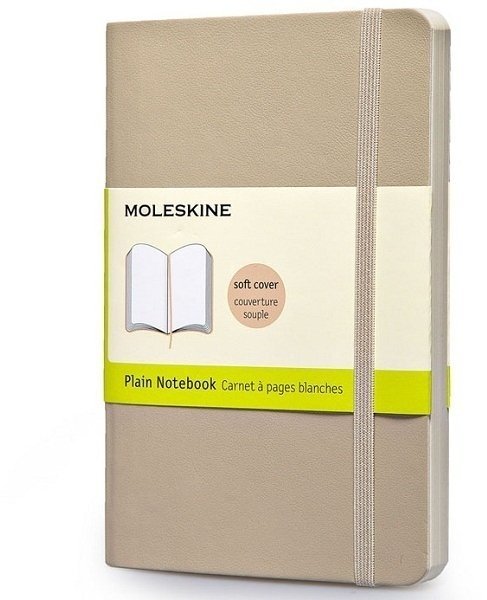 Блокнот Moleskine CLASSIC SOFT, нелинованный, бежевый