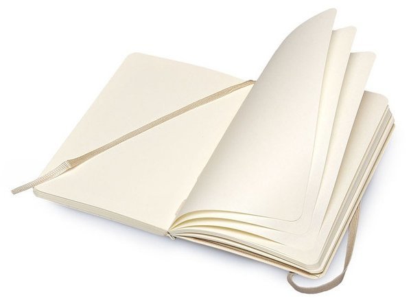 Блокнот Moleskine CLASSIC SOFT, нелинованный, бежевый