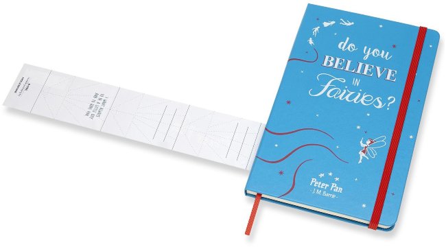 Блокнот Moleskine PETER PAN LARGE Limited Edition, линейка, Fairies