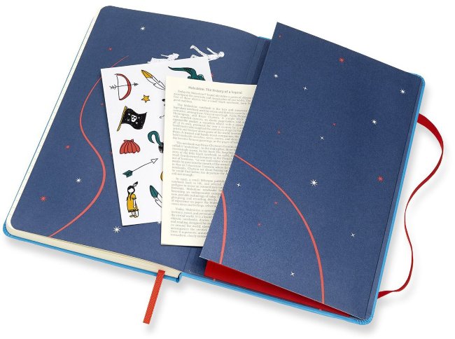 Блокнот Moleskine PETER PAN LARGE Limited Edition, линейка, Fairies