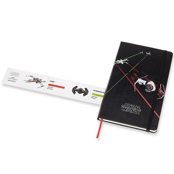 Блокнот Moleskine Limited Edition STAR WARS Large, линейка, черный Ships Блокнот Moleskine Limited Edition STAR WARS Large, линейка, черный Ships