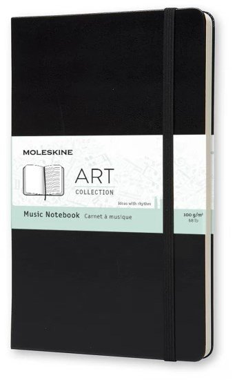 Блокнот Moleskine ART MUSIC NOTEBOOK 130х210мм PP 192стр. твердая обложка, черный Блокнот Moleskine ART MUSIC NOTEBOOK 130х210мм PP 192стр. твердая обложка, черный