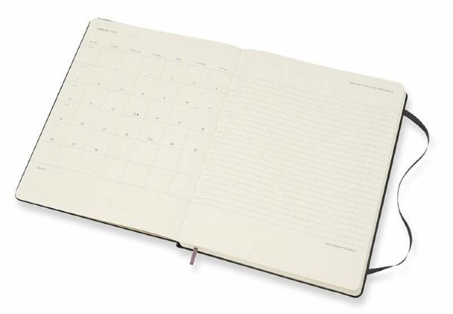 Еженедельник Moleskine PRO VERTICAL, 190х250мм, черный