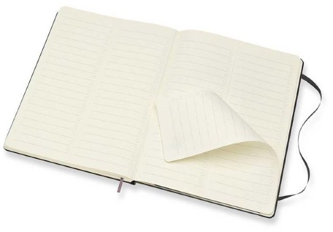 Еженедельник Moleskine PRO VERTICAL, 190х250мм, черный