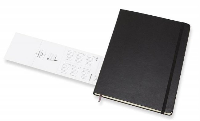 Еженедельник Moleskine PRO VERTICAL, 190х250мм, черный