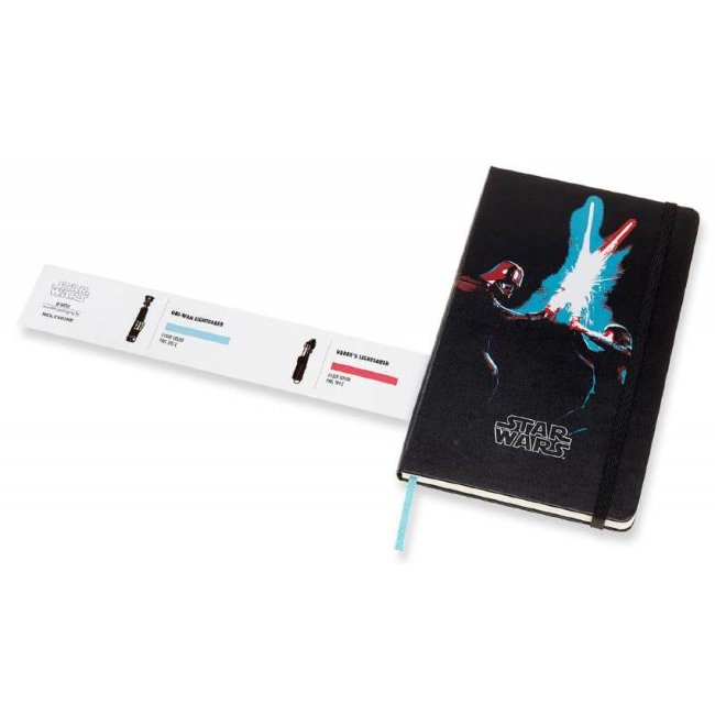 Блокнот Moleskine Limited Edition STAR WARS Large, линейка, черный  Lightsaber duel Блокнот Moleskine Limited Edition STAR WARS Large, линейка, черный  Lightsaber duel