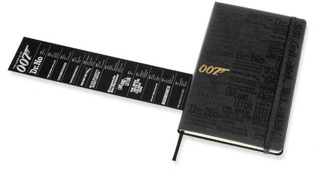 Блокнот Moleskine Limited Edition James Bond Large, titles, линейка Блокнот Moleskine Limited Edition James Bond Large, titles, линейка