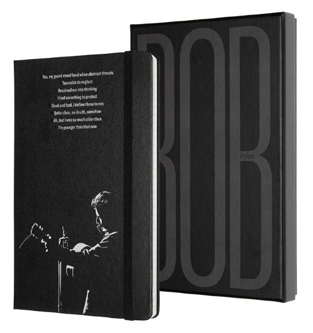 Блокнот Moleskine Limited Edition Bob Dylon Large,  линейка, коллекционный, черный