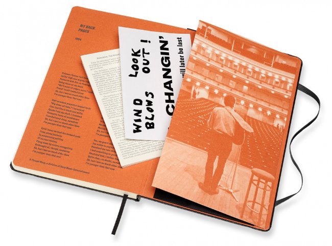 Блокнот Moleskine Limited Edition Bob Dylon Large,  линейка, коллекционный, черный