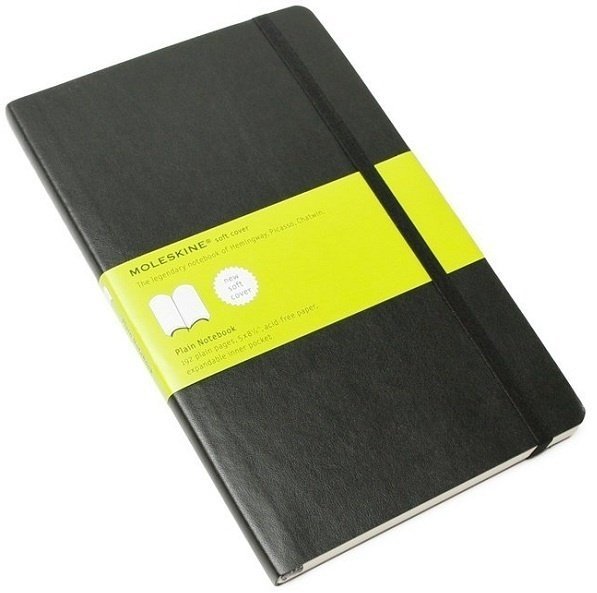 Блокнот Moleskine CLASSIC SOFT, нелинованный, черный Блокнот Moleskine CLASSIC SOFT, нелинованный, черный