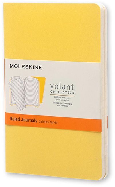 Блокнот Moleskine VOLANT POCKET, линейка, желтый, темно-желтый (2шт) Блокнот Moleskine VOLANT POCKET, линейка, желтый, темно-желтый (2шт)