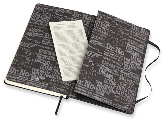 Блокнот Moleskine Limited Edition James Bond Large Сollectors, линейка, подарочная коробка Блокнот Moleskine Limited Edition James Bond Large Сollectors, линейка, подарочная коробка