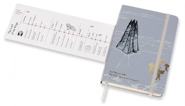 Блокнот Moleskine Limited Edition Lord of the Rings Pocket, линейка, серый Isengard