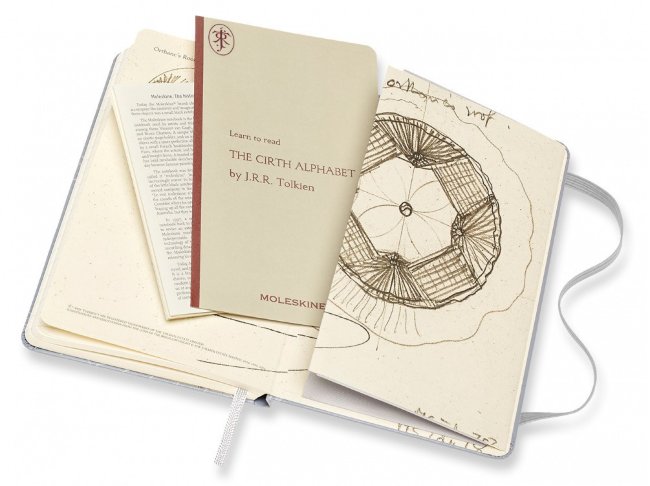 Блокнот Moleskine Limited Edition Lord of the Rings Pocket, линейка, серый Isengard
