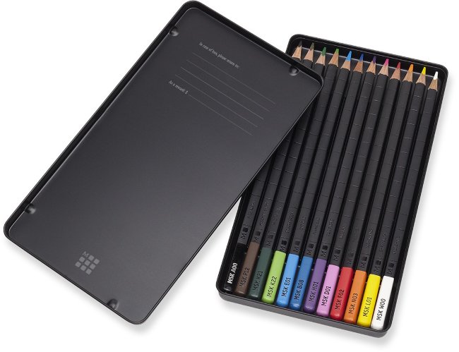 Карандаши цветные акварельные Moleskine WATERCOLOUR 12цв. мет.кор.