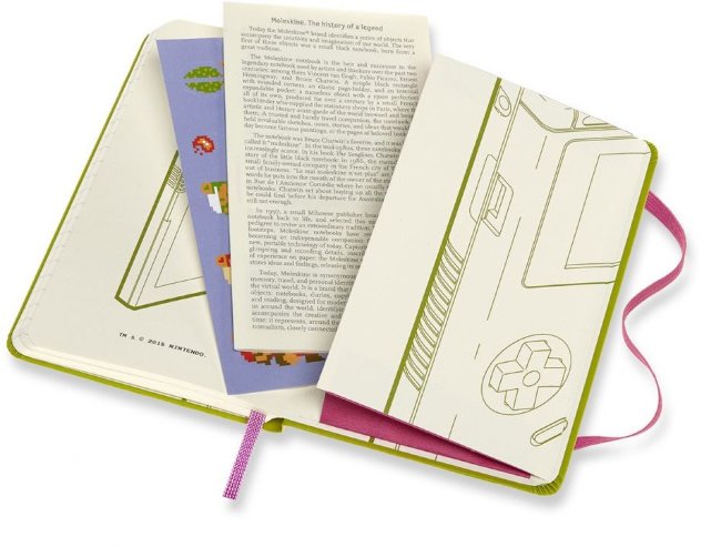 Блокнот Moleskine Limited Edition Super Mario Pocket, Game Boy, линейка Блокнот Moleskine Limited Edition Super Mario Pocket, Game Boy, линейка