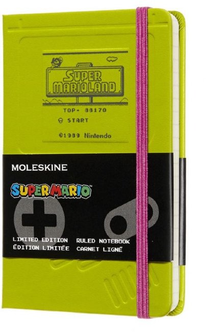 Блокнот Moleskine Limited Edition Super Mario Pocket, Game Boy, линейка Блокнот Moleskine Limited Edition Super Mario Pocket, Game Boy, линейка