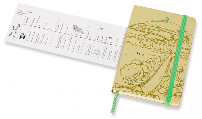 Блокнот Moleskine Limited Edition Lord of the Rings Pocket, линейка, фисташковый Shire