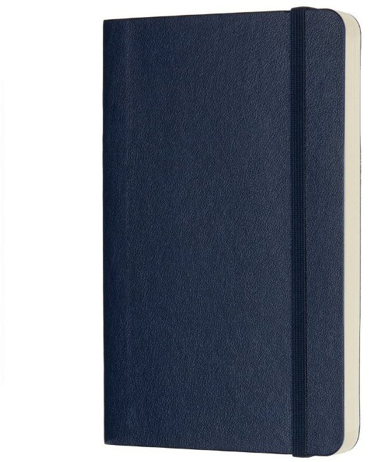 Блокнот Moleskine CLASSIC SOFT, нелинованный, синий сапфир