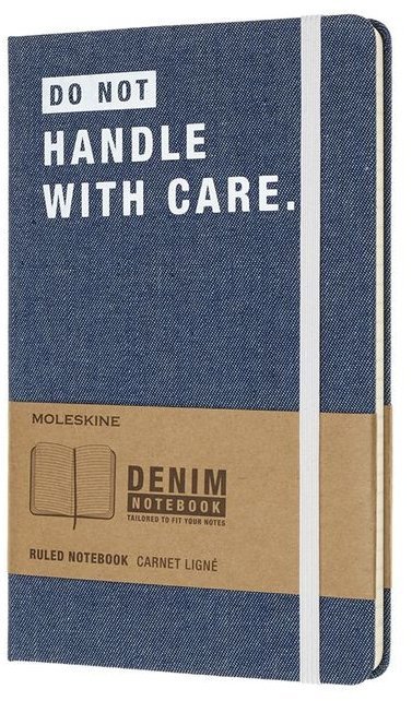 Блокнот Moleskine Limited Edition DENIM Large, линейка, Don`t Handle